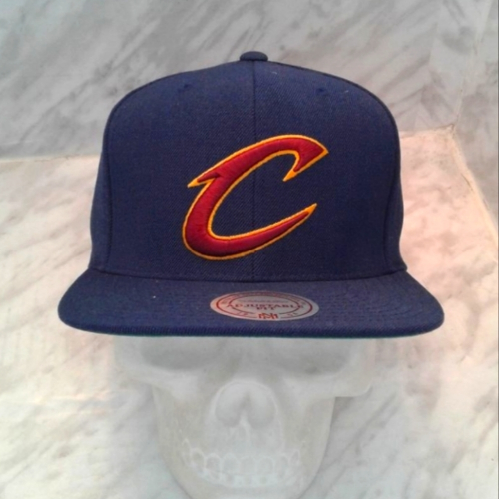 NWT Cleveland Cavaliers Mitchell & Ness NBA Snapback Hat/Cap Navy Rare